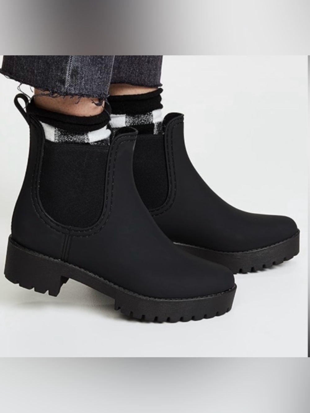 Jeffrey Campbell Cloudy Waterproof Rain Boots *Black Matte